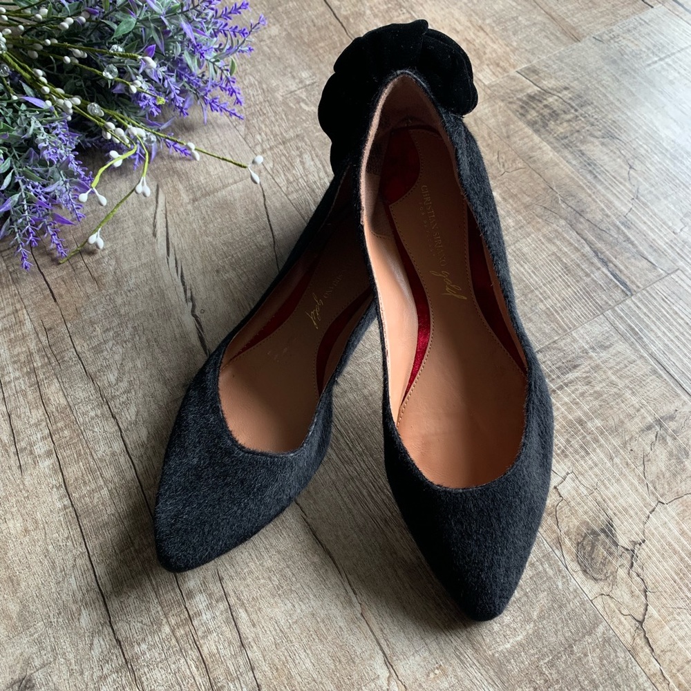 💙💙Christian Siriano Black Side-on Flats - Picture 5 of 7
